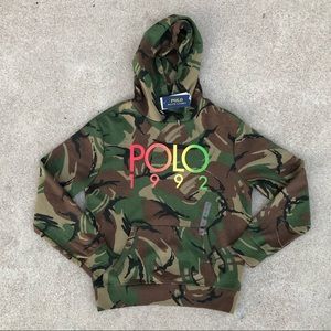 🔥POLO🔥 Ralph Lauren 1992 Stadium Camo Hoodie